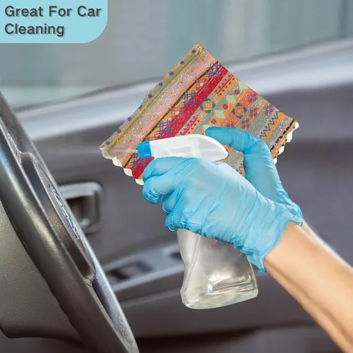 Miniatura 7 de CaTaKu Paños de cocina étnicos bohemios, paquete de 6 trapos reutilizables para lavar, paños de limpieza de microfibra, paños para secar la cocina