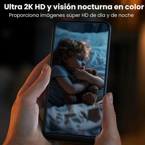 Miniatura 2 de Cámaras de Seguridad Inalámbricas para Exteriores 2K Actualizadas 2025, Almacenamiento en la Nube Gratuito, Duración de Batería de 1-6 Meses, Blanco