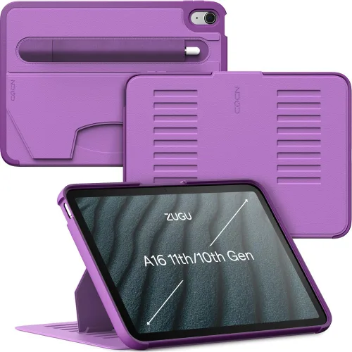 Miniatura 13 de ZUGU CASE para iPad A16 11ª generación de 11 pulgadas (2025), 10ª generación de 10.9 pulgadas (2022) Soporte magnético y cubierta para Negro