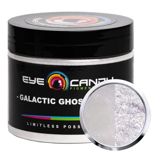 Pigmentos Eye Candy Premium Polvo de Mica Ghost - Violeta Fantasma Galáctico (50gr) - para Epoxi, Resina, Jabón, Pintura, Carpintería, Vaciado de