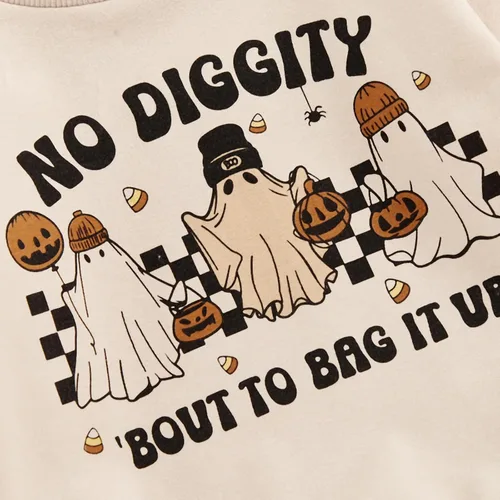 Miniatura 37 de BemeyourBBs Conjunto divertido de sudadera y pantalones de manga larga con letras divertidas para bebé niño y niño