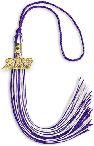 Miniatura 46 de Endea Graduation - Borla de doble color mixto con fecha dorada (negro/dorado antiguo, 2021)