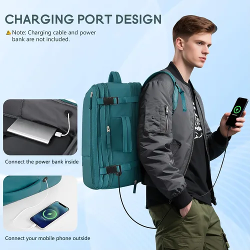Miniatura 8 de Beraliy Mochila de viaje para mujer como artículo personal, bolsa de viaje aprobada por vuelo, mochila de transporte, mochila para laptop de 17.3