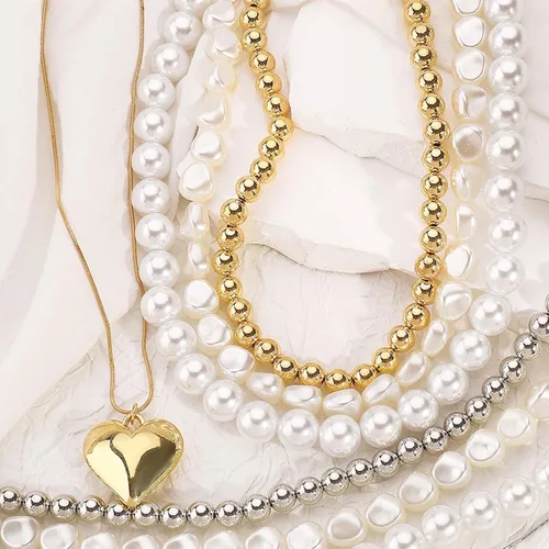 Miniatura 96 de Long tiantian Collares en capas para mujer, joyería occidental para mujer, collar de moneda apilable, collar de país, moderno, bohemio, verano