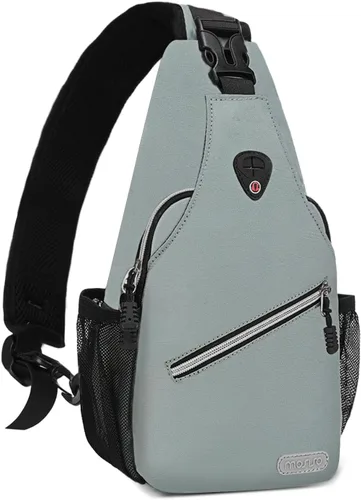 Miniatura 7 de MOSISO Mochila Mini de Bandolera, Pequeña Mochila de Senderismo, Mochila de Viaje, Mochila Casual para Deportes al Aire Libre, Negra Negro