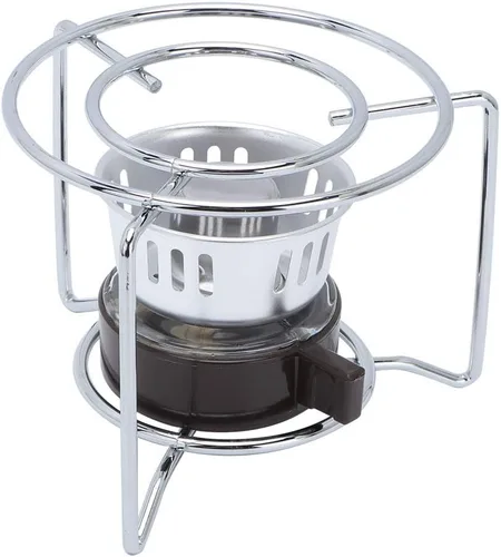 Miniatura 10 de Estufa de leña, portátil de acero inoxidable plegable para mochileros, mini cocina para acampar al aire libre, viajes, senderismo, picnic, comedor