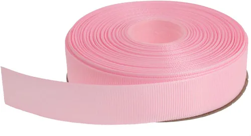 Miniatura 39 de Cinta de grogrén sólido de 25 yardas cada rollo, borde tejido 100% poliéster (1/4 pulgada, beige)