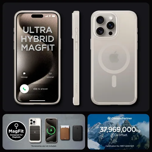 Miniatura 310 de Spigen Funda para iPhone 13 Mini, ultra híbrida MagFit [antiamarilleo] [compatible con Magsafe] - Transparente