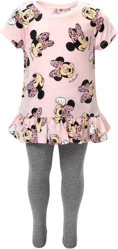 Miniatura 3 de Disney Minnie Mouse - Conjunto de camiseta y leggings para bebés y niños grandes (12 meses - 14-16)