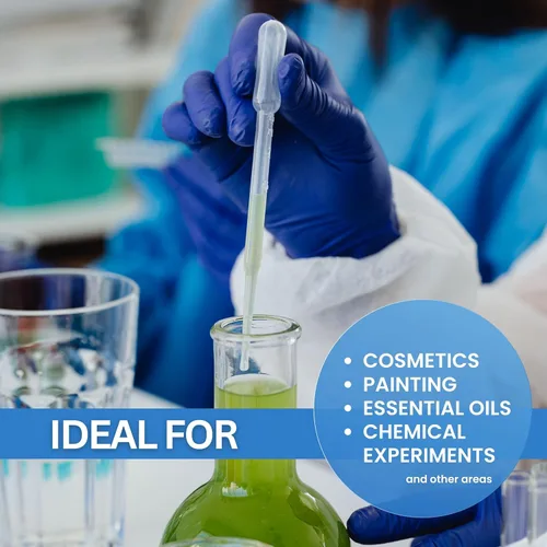 Miniatura 6 de Pipetas de transferencia de 0.1 fl oz, 500 unidades, cuentagotas de plástico desechables para aceites, manualidades y líquidos, herramientas