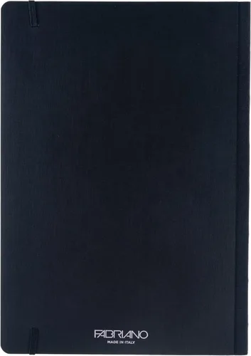 Miniatura 8 de Fabriano Ecoqua Plus Cuaderno encuadernado en tela, 8.3 x 11.7 pulgadas, A4, forrado, negro