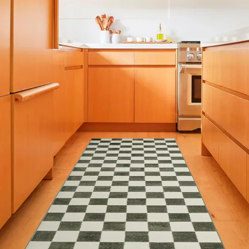 Miniatura 14 de Revival Rugs Stripe - Alfombra lavable de 5 pies 3 x 8 pies para sala de estar o dormitorio, 100% reciclada, certificado Oeko-TEX, pelo mediano