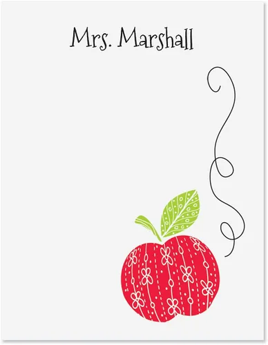 Miniatura 16 de Current Tarjetas de notas personalizadas para profesores de lápiz amarillo, 24 tarjetas con sobres blancos, tamaño de 4¼ x 5½ pulgadas, papelería