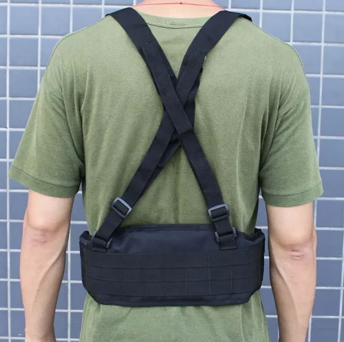 Miniatura 5 de FAMI Cinturón de cintura Molle con tirantes ajustables y correas libres