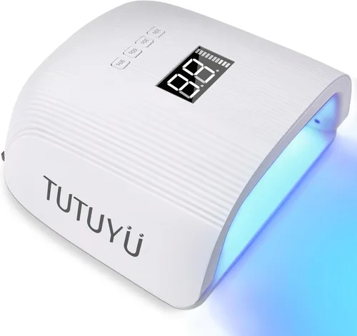 Miniatura 7 de Lámpara de uñas LED UV de 72 W, secador de uñas de diseño compacto para esmalte de gel con 4 temporizadores, sensor automático, longitud de onda