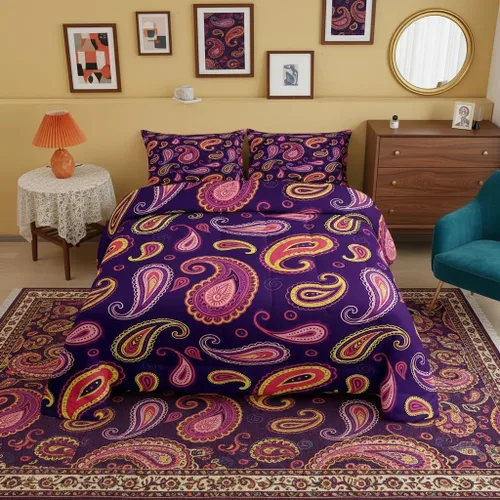 Miniatura 13 de Castle Fairy Rose Lipstick Bedding Set Elegant Quilted Comforter Set Twin Size,Women Cosmetic Duvet Insert with 1 Pillow Sham for Kids Boys Girls
