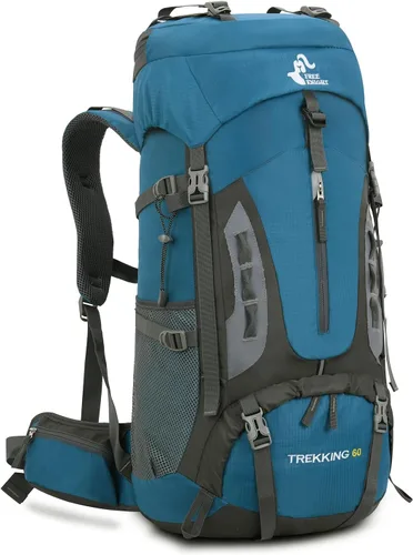 Miniatura 10 de Bseash - Mochila de 60 l para senderismo y campamento con cubierta contra la lluvia, mochila impermeable de gran capacidad para deportes al aire