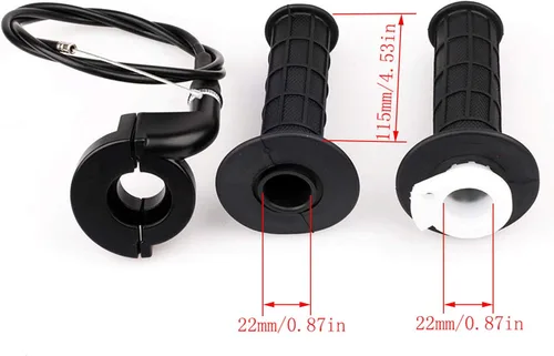 Miniatura 3 de LIYYOO Cable del acelerador, acelerador giratorio, palanca de freno derecha y mango, cable de freno, para mini bicicleta XR80 XR100 CRF70 CRF80
