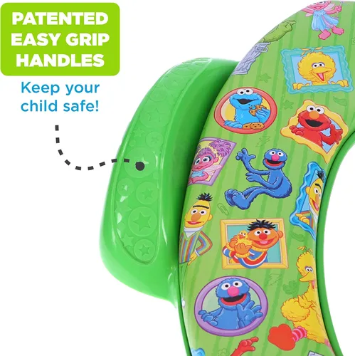 Miniatura 2 de Sesame Street "Framed Friends" - Asiento suave para ir al baño y asiento de entrenamiento para ir al baño, cojín suave, entrenamiento para ir al