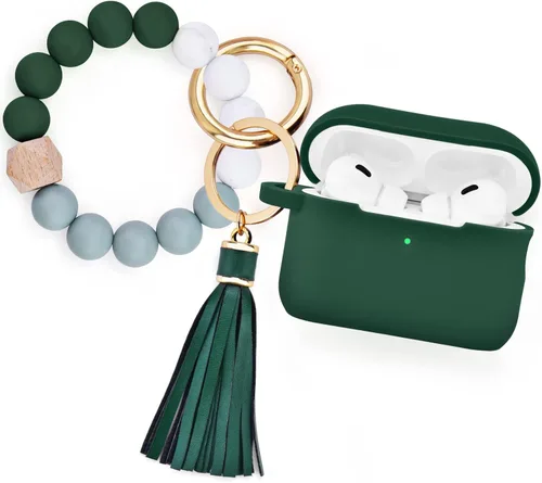 Miniatura 12 de Filoto - Estuche para AirPods Pro de 2ª generación 2022, funda protectora de silicona bonita con llavero de pulsera y accesorios para Apple AirPods