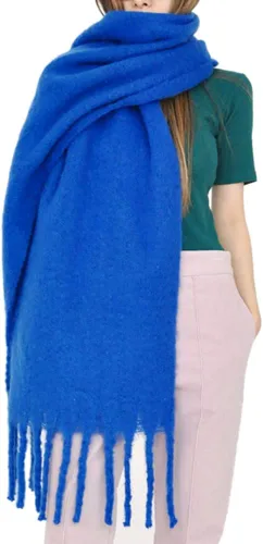 Miniatura 93 de Bufanda grande y gruesa de gran tamaño, esponjosas, de lana grande, gruesa, cálida para invierno