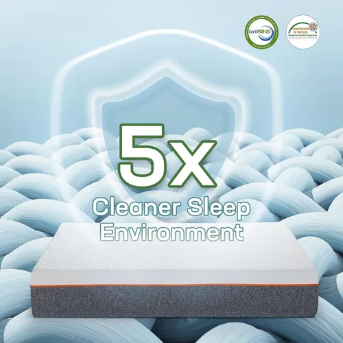 Miniatura 5 de Marsail Colchón de tamaño individual, espuma viscoelástica de gel de 6 pulgadas, colchón de cama individual de firmeza media en una caja para alivio