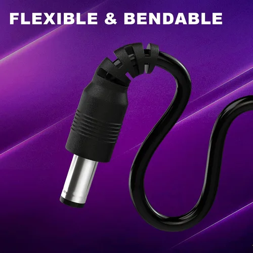 Miniatura 3 de DROK Adaptador USB a 9 V, convertidor de impulso de CC de 5 V a 9 V, 1,5 A, cable USB de 3.6 ft, convertidor elevador con conector CC macho de 0.217