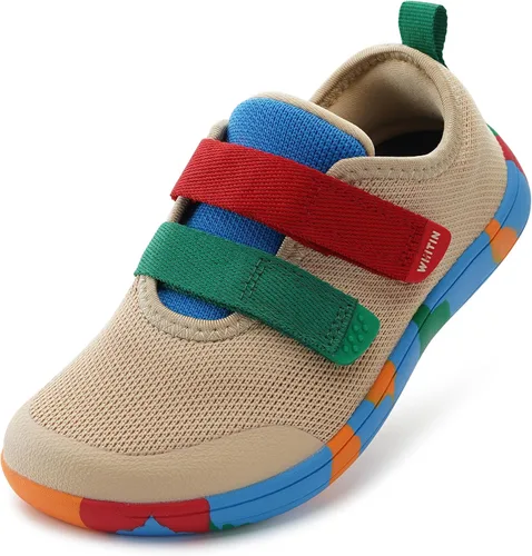 Miniatura 14 de WHITIN - Zapatos de ir descalzo anchos para niños pequeños Zapatillas minimalistas para niños/niñas Suela Zero-Drop saludable Crecer de manera