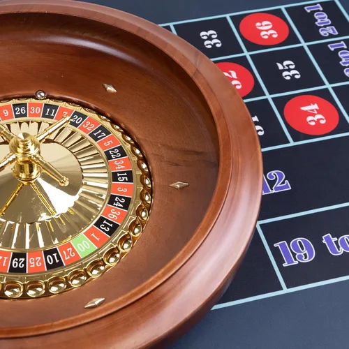 Miniatura 6 de Extguds Rueda de ruleta de madera de 16 pulgadas, ruleta de madera maciza hecha a mano estilo casino con 4 bolas de ruleta de metal para adultos