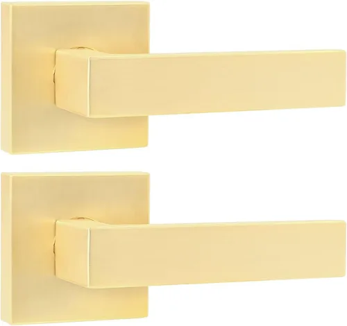 Miniatura 16 de Leydebong Paquete de 2 pomos de puerta de entrada con llave igual, pomo de puerta con cerradura y llave, manijas de puerta doradas para exterior e