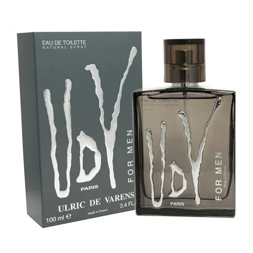 Udv Black By Ulric de Varens Eau De Toilette Spray para hombre de 3.4 oz