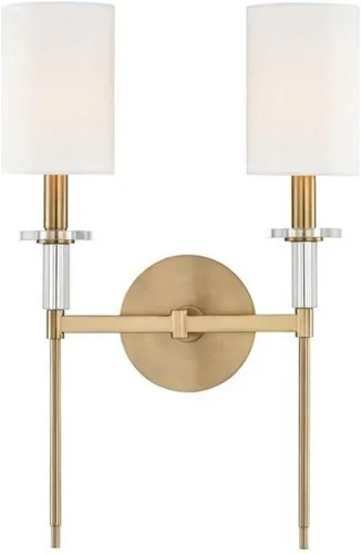 Miniatura 6 de Hudson Valley Lighting 8511-PN Amherst - Aplique de pared con 1 luz, color acabado: níquel pulido