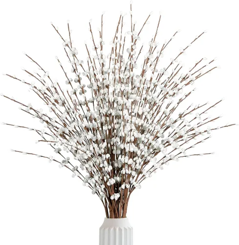 Miniatura 15 de Sggvecsy 10 piezas flores artificiales de jazmín de 29.5 pulgadas de largo, ramo de flores falsas altas, plantas de jazmín falsas, ramas secas