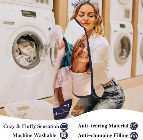 Miniatura 5 de Gowelly Manta personalizada con texto fotográfico, manta personalizada con imágenes para adultos, regalos de aniversario personalizados
