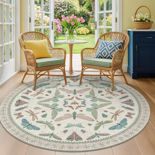 Miniatura 92 de Hazo Haus Alfombra de Baño Bohemia Lavable 2x3, Alfombras Pequeñas para Cocina, Tocador, Puerta Principal Entrada Interior, Antideslizante Pelo Bajo