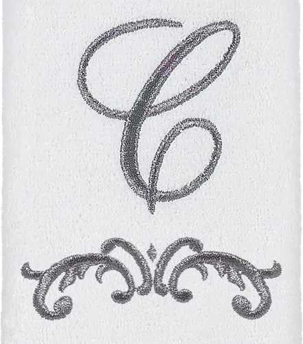 Miniatura 2 de Avanti Linens - Toallita para las manos, toalla de algodón suave y absorbente, diseño de pergamino, decoración estilo cursiva