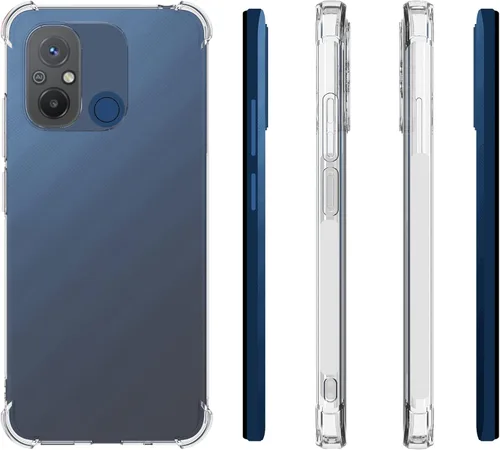 Miniatura 2 de USTIYA Funda para Redmi 12C Clear TPU Cuatro Esquinas Cubierta Protectora Transparente Suave