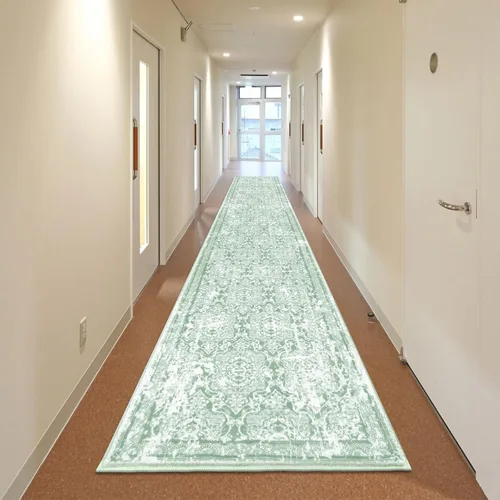 Miniatura 50 de Vaukki - Alfombra de pasillo, suave y peluda, alfombra antideslizante lavable, para lavandería, cocina, granja, baño, entrada y dormitorio