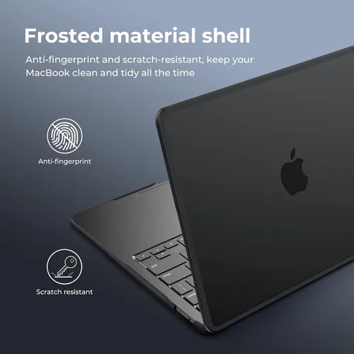 Miniatura 8 de BlueSwan Estuche de carcasa rígida anti-grietas compatible con MacBook Air de 13 pulgadas, chip M1 modelos A2337 A2179 A1932 de 2018-2021
