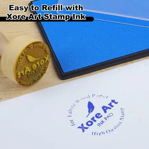 Miniatura 4 de Almohadilla grande de tinta de 5"x4" lavable, almohadilla de tinta para sellos para huella de mano y huella de bebé con recarga premium de tinta
