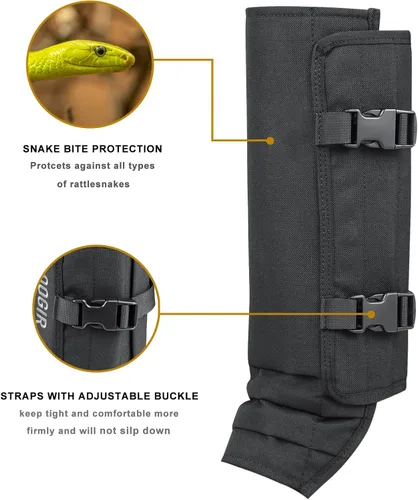 Miniatura 3 de Snake Gaiters Leg Guards: Waterproof Snake Chaps for Hunting, Adjustable Leg Gaiter Snake Bite Protection for Lower Legs, Lightweight Flexible Caqui