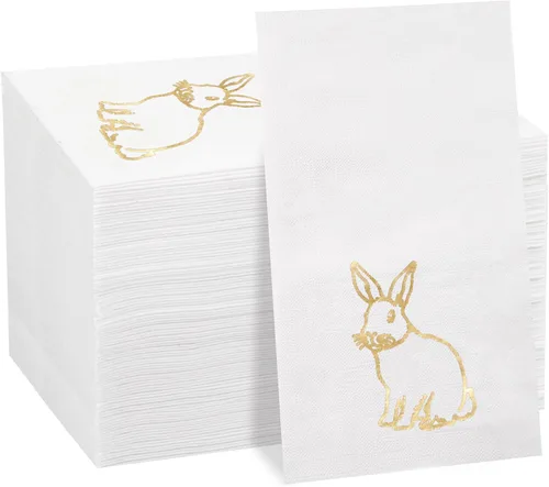 Miniatura 7 de bUCLA 100 Unidades de Servilletas de Papel Negras de 3 Capas - Servilletas de Papel Negras Desechables de Calidad Premium, Absorbentes para Cocina