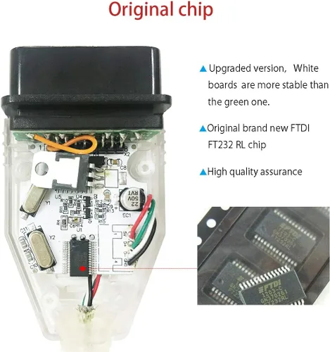 Miniatura 5 de Taotao Cable K+CAN con interruptor FT232RL K+D CAN Cable de interfaz USB para coche Ediabas K+Dcan USB OBD2 OBDii escáner de diagnóstico para BMW