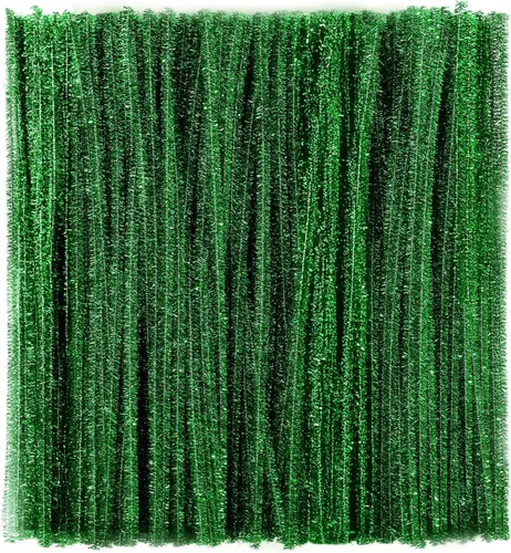 Miniatura 25 de Caydo 200 limpiapipas verde oscuro para decoración de Pascua, tallos de felpilla esponjosos a granel para niños, proyectos de manualidades, 12
