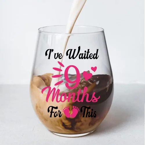 Miniatura 3 de Perfectinsoy Copa de vino con caja de regalo, divertida copa de vino sin tallo para mamá nueva, regalo del día de la madre para mamá, regalos