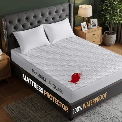 Miniatura 3 de Utopia Bedding - Protector de colchón impermeable de tamaño individual, funda de colchón de tela 3D Air suave prémium, se ajusta a colchones de 15
