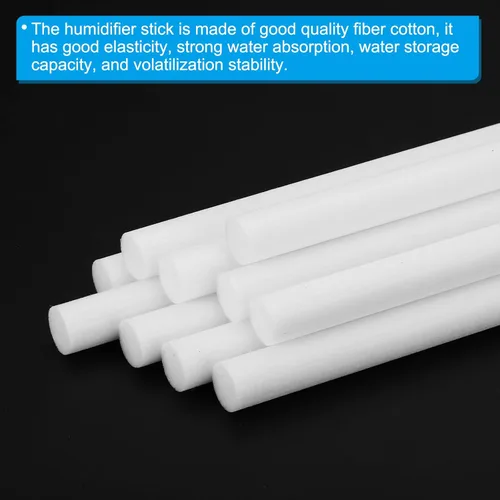 Miniatura 4 de PATIKIL Varillas de filtro de algodón humidificador, 10 piezas de repuesto de mechas de filtro para mini humidificadores USB, difusor portátil