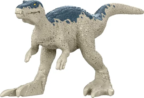 Miniatura 4 de Mattel Jurassic World Dominion Carnotaurus Clash Pack, 5 mini juguetes que incluyen 1 figura humana y 4 dinosaurios en paquete temático de camión