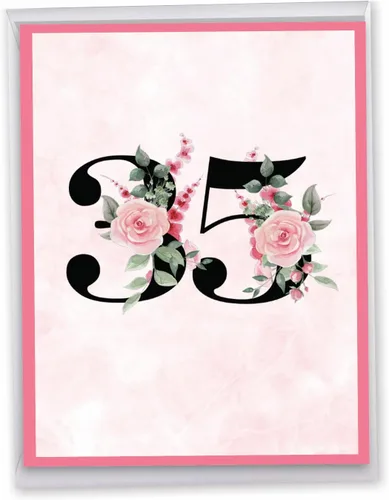 Miniatura 11 de NobleWorks - Tarjeta de felicitación de 30 aniversario con sobre de 8.5 x 11 pulgadas para hombres, mujeres - Jumbo 30 años de matrimonio - Big 30