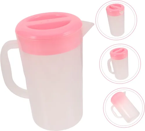 Miniatura 9 de DOITOOL Recipiente de almacenamiento de bebidas de gran capacidad, resistente al calor, jarra de agua fría, jarra de jugo de plástico, tetera